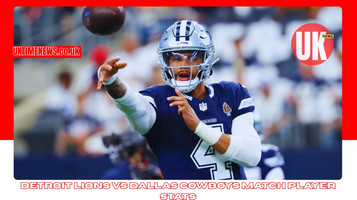 detroit lions vs dallas cowboys match player stats