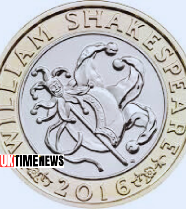 william shakespeare 2 pound coin