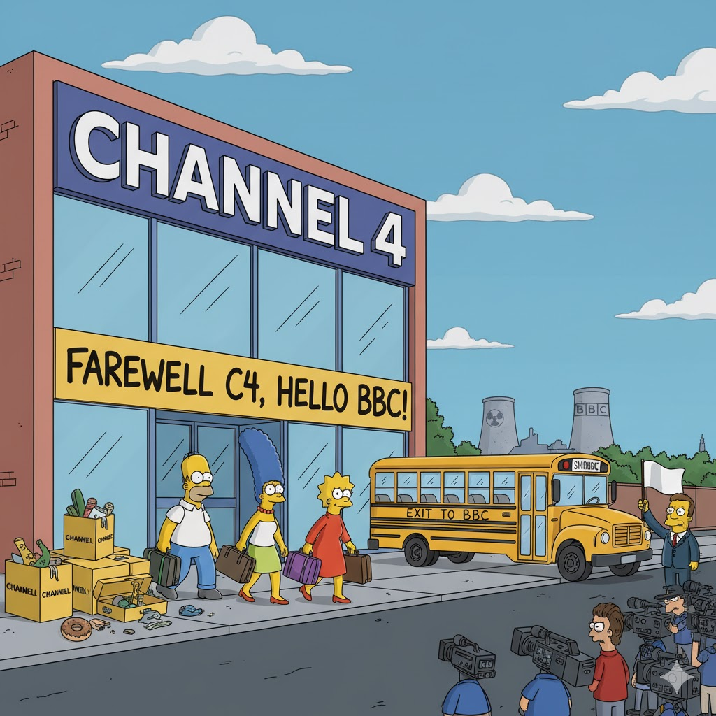 simpsons leaving channel 4