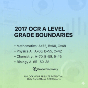 2017 OCR A Level Grade Boundaries: Official PDF, Subjects & Minimum