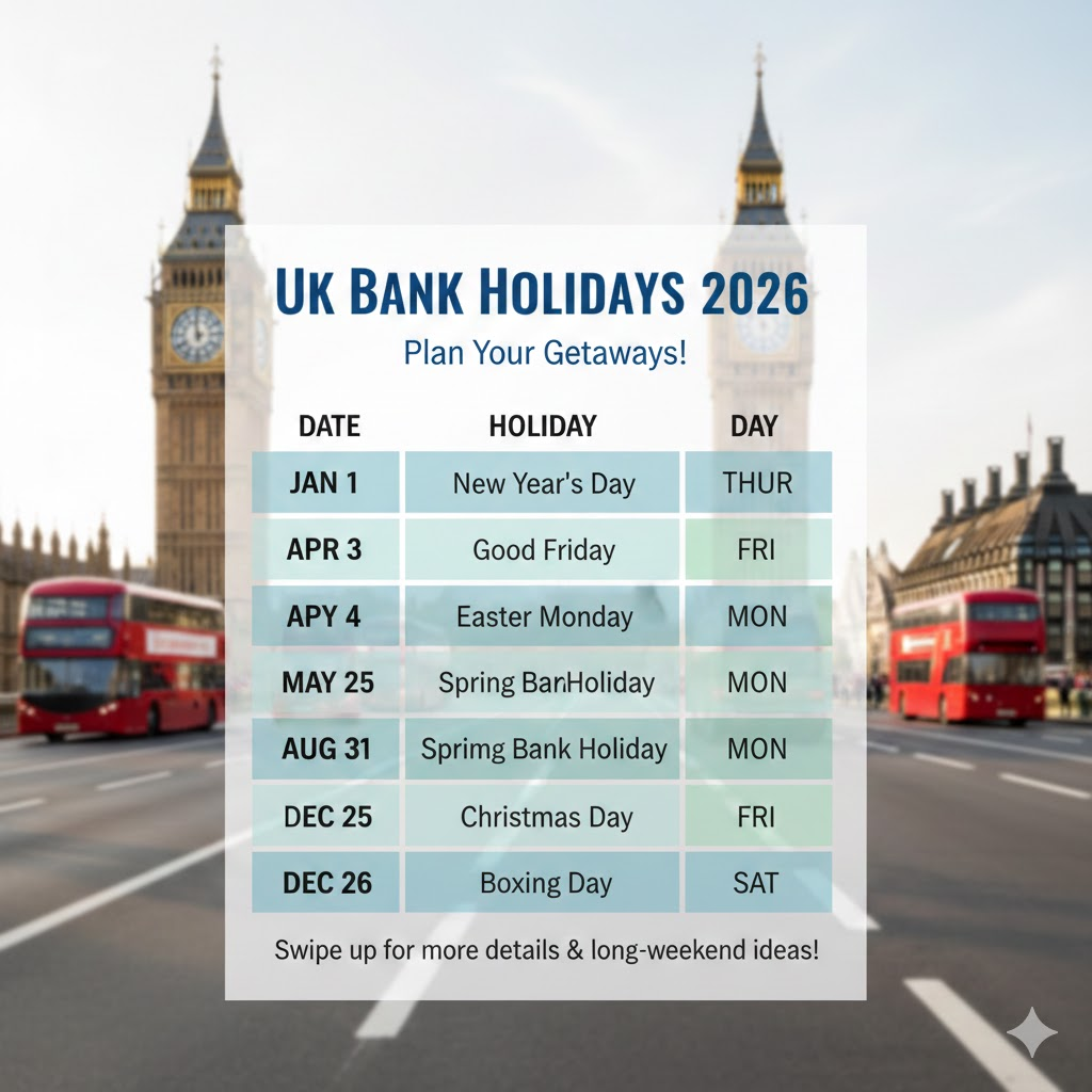 bank holidays 2026 uk
