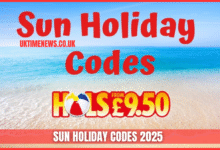 sun holiday codes 2025