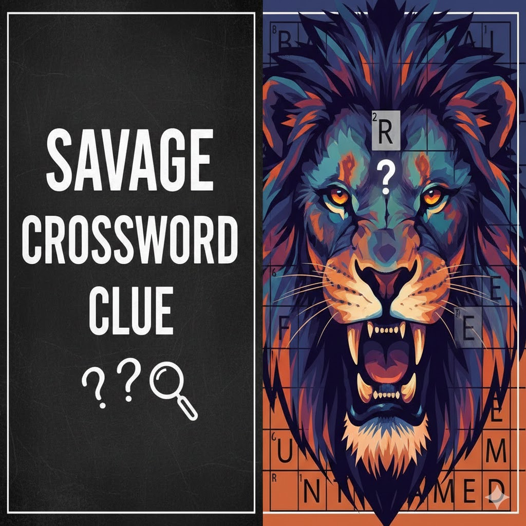 savage crossword clue