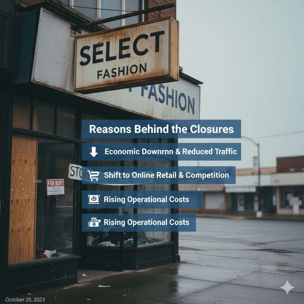 select fashion store closures
