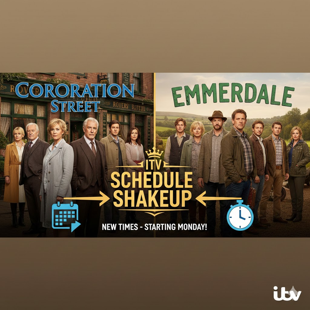 coronation street emmerdale itv schedule shakeup