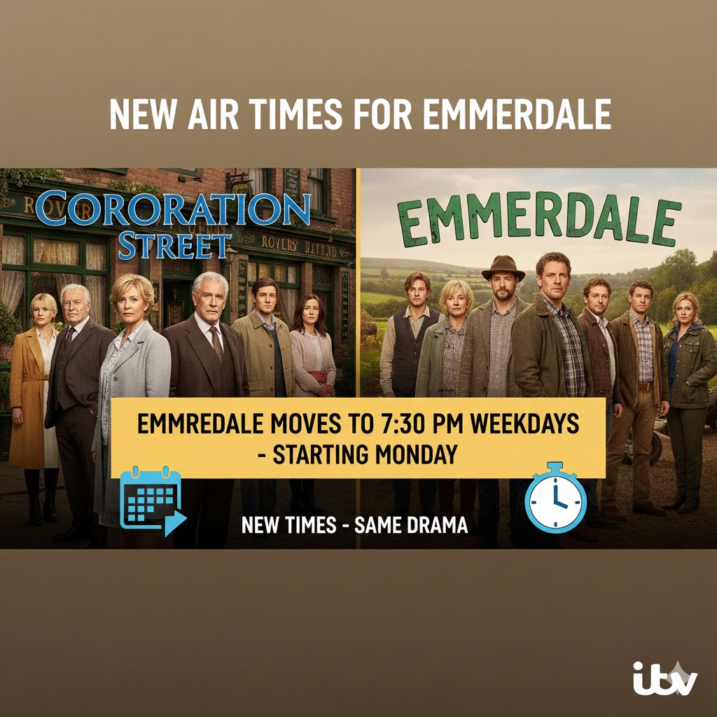coronation street emmerdale itv schedule shakeup