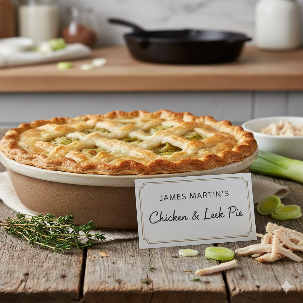chicken and leek pie recipe james martin