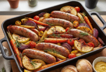 sausage tray bake uk