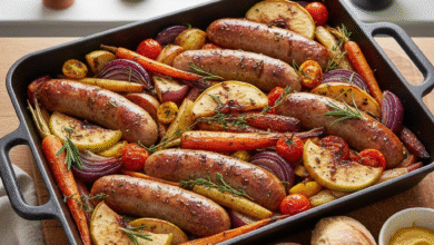 sausage tray bake uk