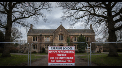 carrdus school vat hike closure