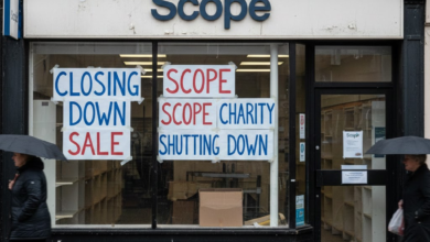 scope charity shops closures uk