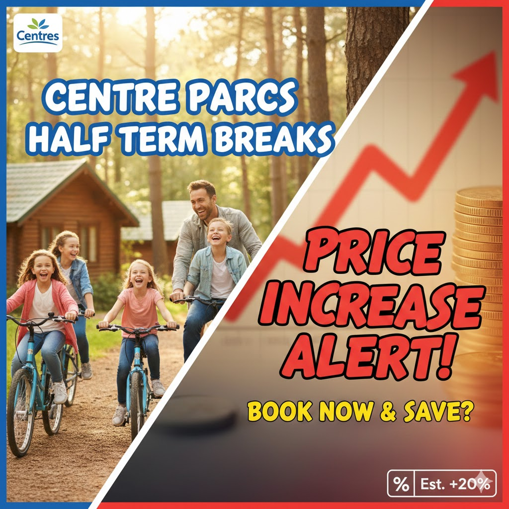 centre parcs half term price increase