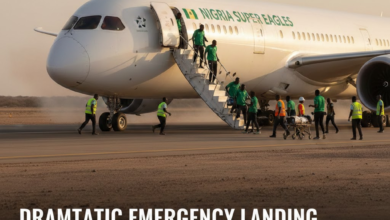 Nigeria Football Team Emergency Landing