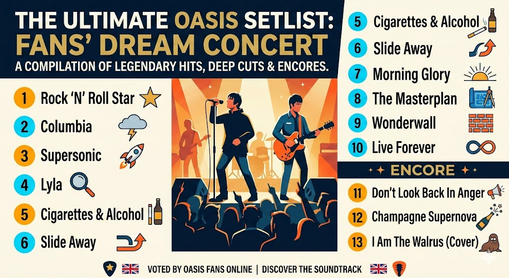 oasis setlist