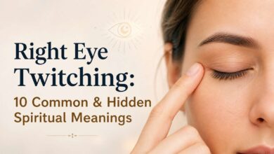 right eye twitching meaning for female