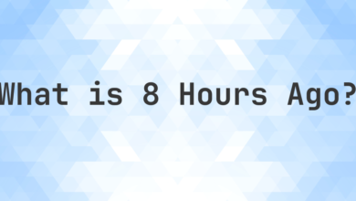 What Time Was It 8 Hours Ago